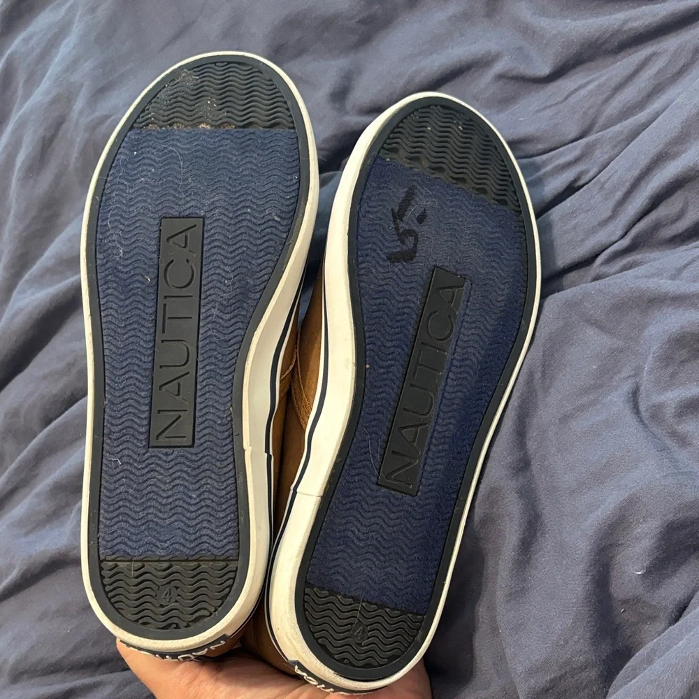 Nautica Boys Tan Slip-On Loafers